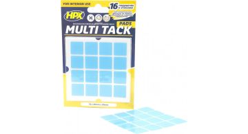 Висічка з двосторонньої стрічки (армована) HPX Multi Tack MTT2020SQ 20 mm х 20 mm (16 шт./уп)