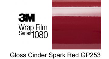 3M 1080 GP 253 Gloss Cinder Spark Red 1.524 m