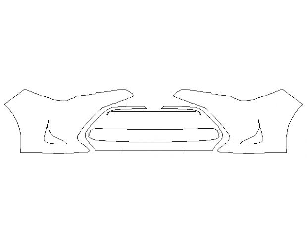 Toyota Corolla 2017 Седан Передній бампер Hexis