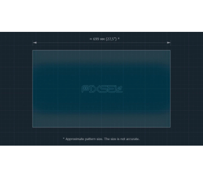 Защитное стекло Pixsel на задний монитор DENZA D9 31.6“ 2022 - (гибридное мат)
