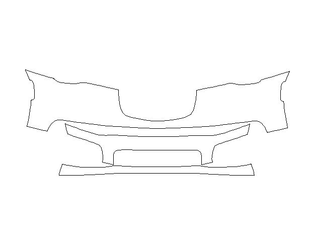 Chrysler 300 2015 Седан Передний бампер Hexis