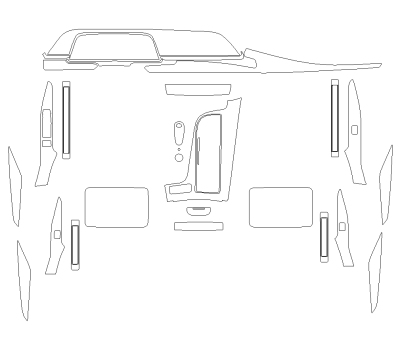 Комплект викрійок для салону CADILLAC ESCALADE 2024 -