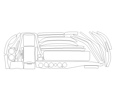 Комплект викрійок для салону MERCEDES-BENZ MAYBACH S680 2019