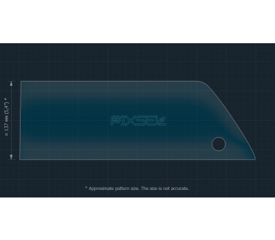 Защитное стекло Pixsel на монитор TOYOTA HIGHLANDER - 17“ 2023 - (гибридное мат)
