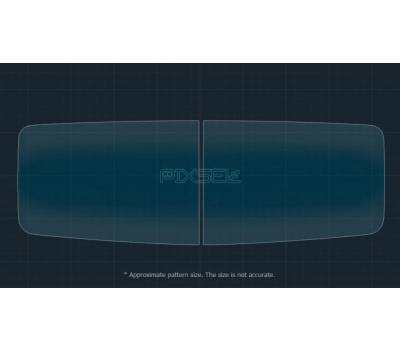 Защитное стекло Pixsel для зеркал AUDI E5 x2 10.3“ 2025 - (гибридное глянец)