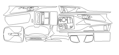 Комплект викрійок для салону BMW 8 2020 4 DOORS