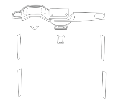 Комплект викрійок для салону VOLKSWAGEN POLO 2020