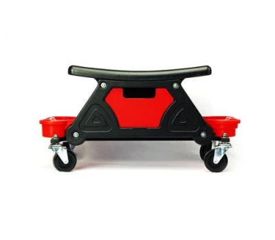 MaxShine Rolling Sit-On Detailing Creeper - Стул на колесах, с полкой под бутылки и аксессуары