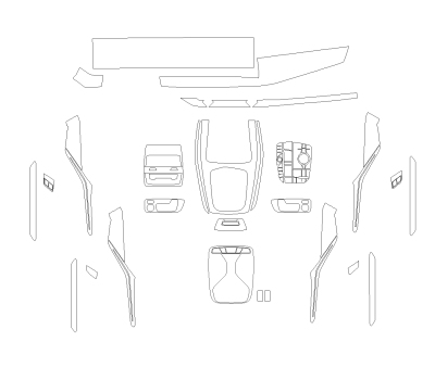 Комплект викрійок для салону BMW X5 2023 -