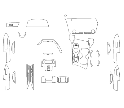 Выкройка для салона LEXUS RZ 2024 -