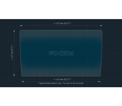 Захисне скло Pixsel на монітор REDPOWER 75182 HI-FI 9“ (гібридне глянець)
