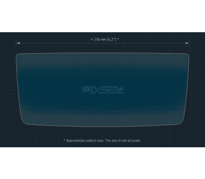 Защитное стекло Pixsel для заднего климат-контроля ZEEKR 001 - 6.8“ 2022 - (гибридное мат)