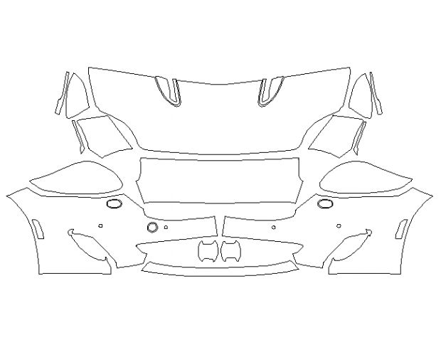 Jaguar XKR R-Type 2012 Купе Стандартний набір частково Hexis