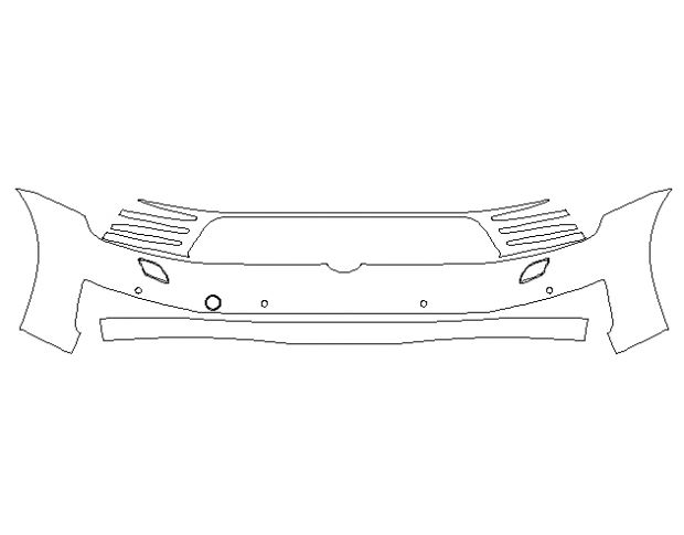 Volkswagen Golf GTI 2015 Хетчбек Передний бампер Hexis