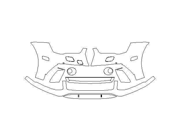 Audi RS7 2016 Седан Передний бампер LLumar Platinum