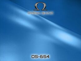 Omega Skinz OS-654 Brainwave Blue - Голубая матовая пленка 1.524 m