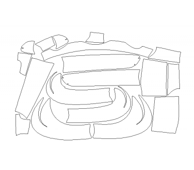 Комплект викрійок для салону MINI COOPER S 2018