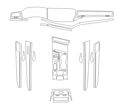 Комплект викрійок для салону VOLKSWAGEN TOUAREG 2019