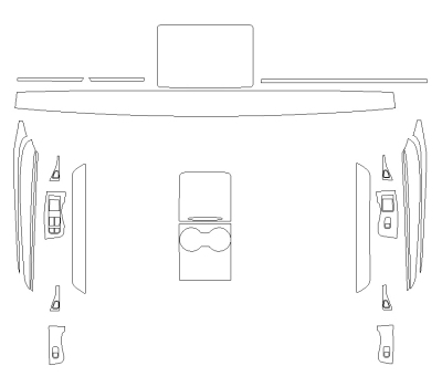 Комплект викрійок для салону TESLA MODEL Y 2024 -