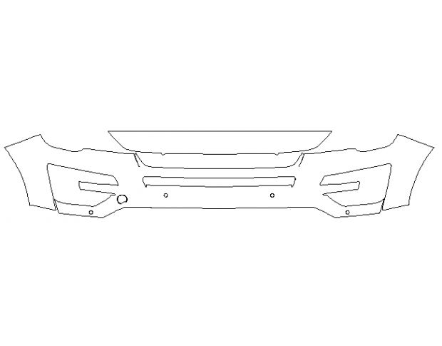 Ford Explorer Sport 2016 Позашляховик Передній бампер LLumar Platinum