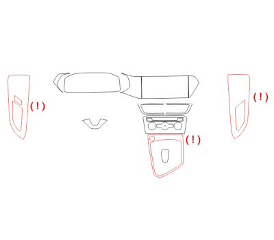 Комплект викрійок для салону VOLKSWAGEN TAOS 2021