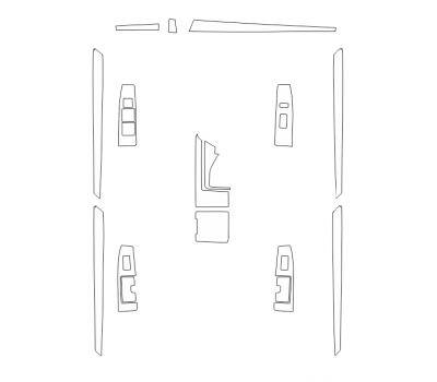 Комплект викрійок для салону LEXUS ES 2016-2017