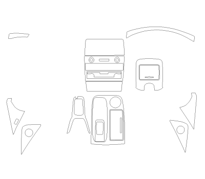 Комплект викрійок для салону NISSAN ARMADA 2024 -