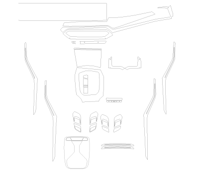 Комплект викрійок для салону BMW 3 Sedan 2023 -