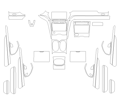 Комплект викрійок для салону LAMBORGHINI URUS 2024 -