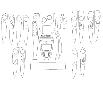 Комплект викрійок для салону MERCEDES-BENZ E-CLASS SEDAN 2019