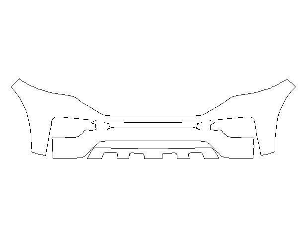 Ford Explorer 2020 Внедорожник Передний бампер Hexis