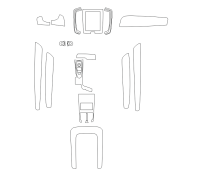 Комплект викрійок для салону VOLVO S90 2017