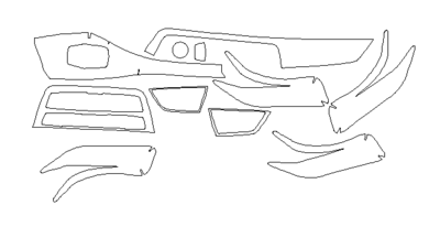 Комплект викрійок для салону BMW 1 SERIES 5 DOOR 2018