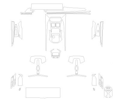 Комплект викрійок для салону BMW 7 series 5 seat 2023 -