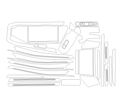 Комплект викрійок для салону AUDI E-TRON 2023 -