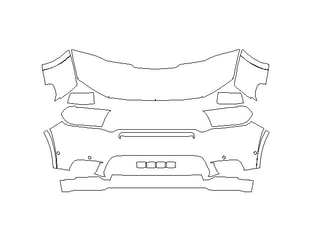 Dodge Durango SRT 2018 Внедорожник Стандартный набор частично LLumar Platinum