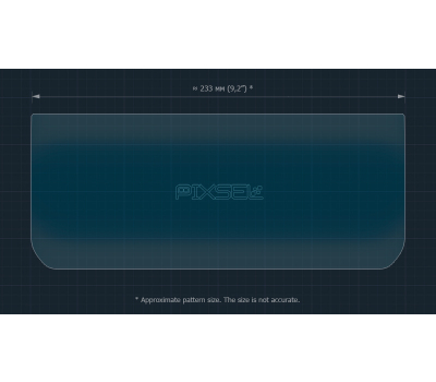 Защитное стекло Pixsel на монитор LAND ROVER RANGE ROVER SPORT - 9.9“ 2014 - 2017 (гибридное глянец)