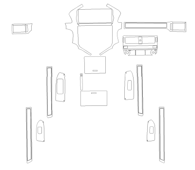 Викрійка для салону LEXUS GX 2023 -