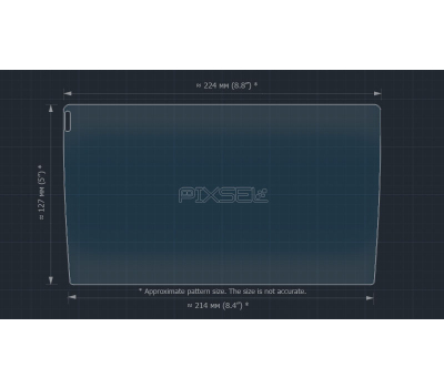 Защитное стекло Pixsel на монитор TORSSEN 2K - 9“ (гибридное мат)