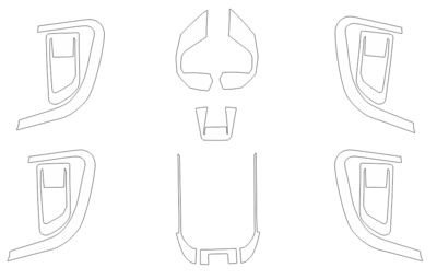 Комплект викрійок для салону LAND ROVER DISCOVERY SPORT 2016-2019