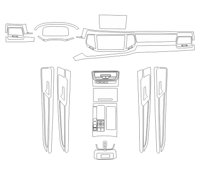 Комплект викрійок для салону VOLKSWAGEN TERAMONT X 2019