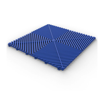 Floor Tile Vented Water Blue - Синяя решетка модульного пола