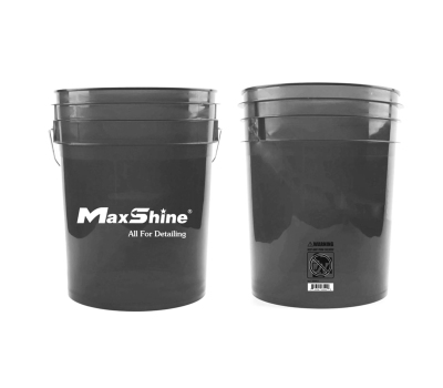 MaxShine Detailing Bucket Grey - Відро для миття та полірування, без кришки, 20 L