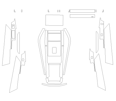 Комплект викрійок для салону LAND ROVER RANGE ROVER VELAR 2025 -