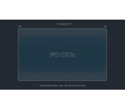 Захисне скло Pixsel на монітор LEXUS ES - 7.9“ 2012 - 2015 (гібридне глянець)
