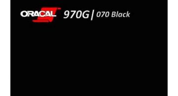 Oracal 970 Black Gloss 070 RA 1.524 m