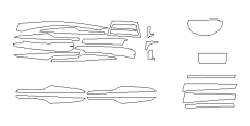 Комплект викрійок для салону BMW X5 2015  /assets/images/items/5323/0390446001652960361.png