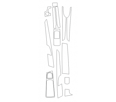 Комплект викрійок для салону PORSCHE PANAMERA 2010