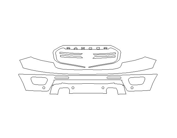 Ford Ranger 2019 Внедорожник Передний бампер LLumar Platinum