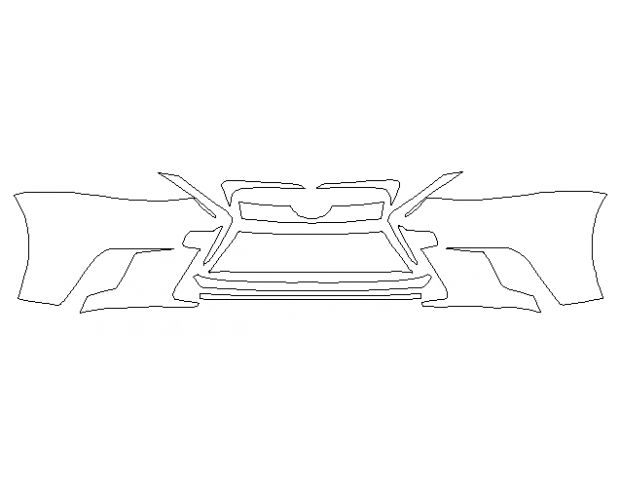 Lexus CT 2014 Хетчбек Передний бампер LLumar Platinum